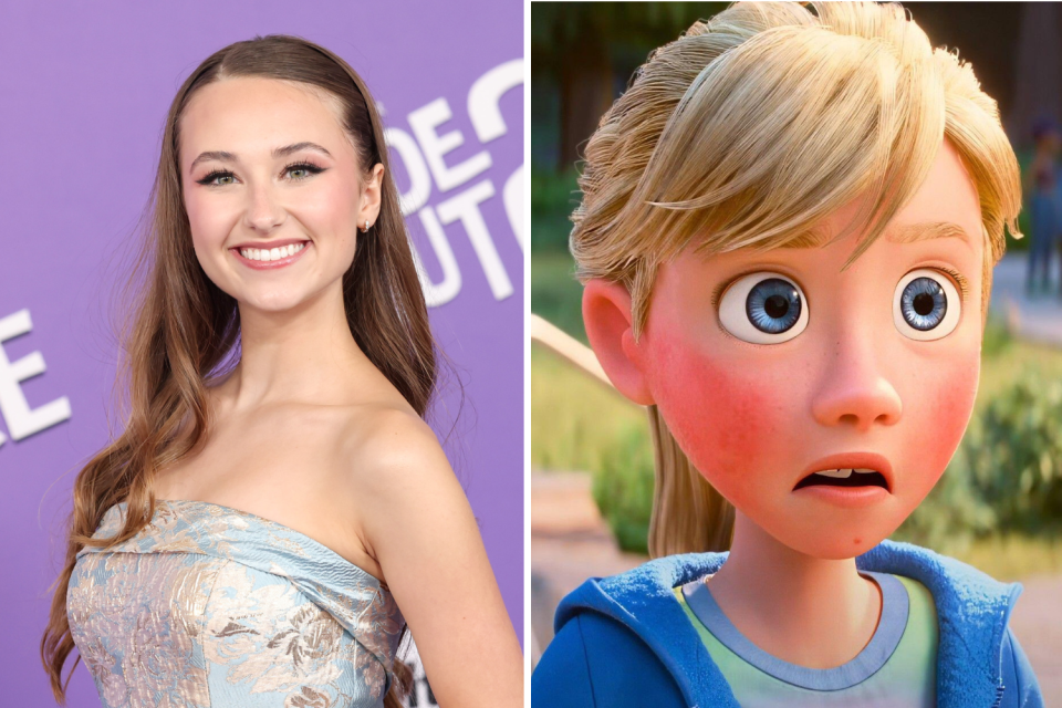 Kensington Tallman as Riley in Inside Out 2. (Getty/Pixar)