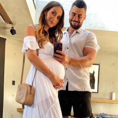 Krystal and husband Neil Hipwell are set to welcome their second child soon. Source: Instagram/krystalhipwell