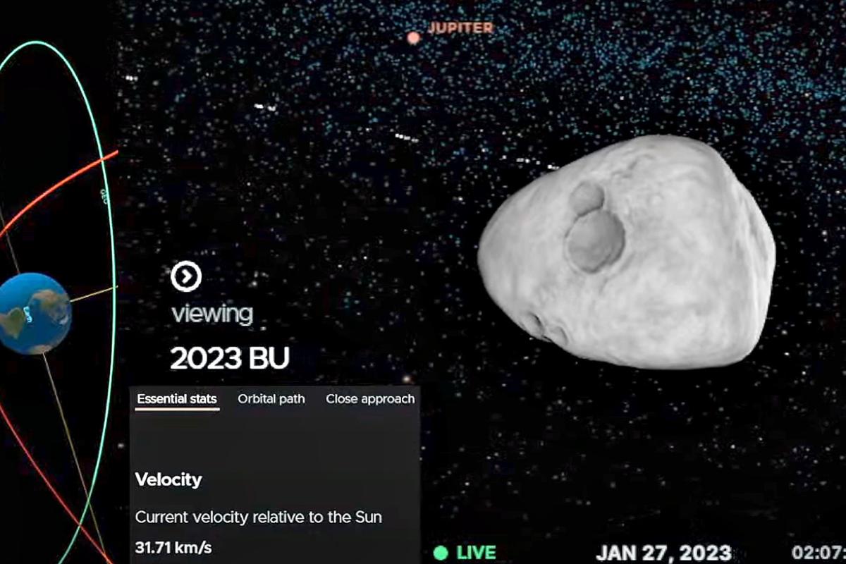 En vivo seguí el recorrido del asteroide que pasará