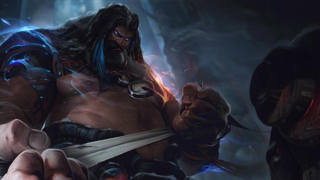 An illustration of Udyr clenching his fist from League of Legends