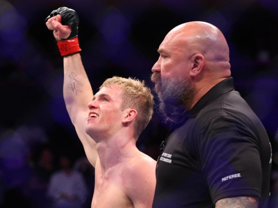 Ian Garry following his knockout victory over Jordan Williams (USA TODAY Sports)