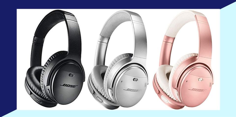 Give yourself or a loved one the gift of silence with these Bose noise-cancelling headphones that are on sale right now at Amazon. (Photo: Amazon)