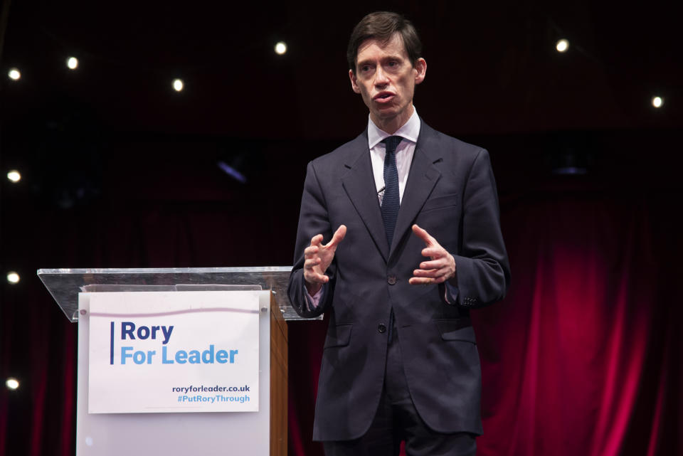 Rory Stewart OBE MP, Secretary of State for International Development formally launches his bid to become the new leader of the Conservative Party and Prime Minister of the United Kingdom at the Udderbelly Festival Southbank on 11th June, 2019 in London, United Kingdom. (photo by Claire Doherty/In Pictures via Getty Images)