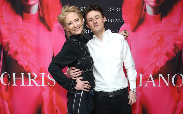 Actor Anne Heche and her son Homer Laffoon. (Photo: Rachel Murray via Getty Images)