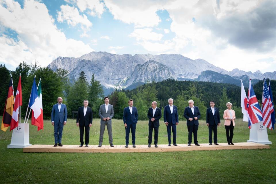 G7 leaders are meeting in the Bavarian Alps in southern Germany (Stefan Rousseau/PA) (PA Wire)