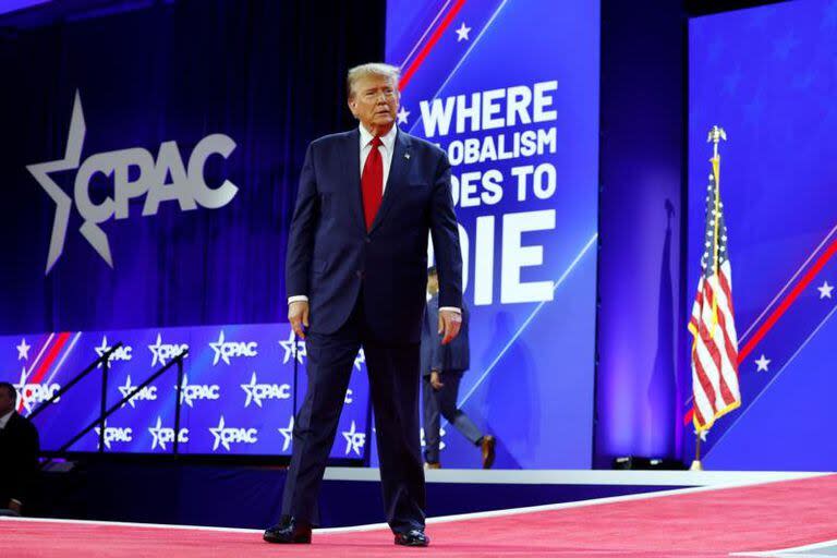 El expresidente Donald Trump fue protagonista de la reunión conservadora en Washington