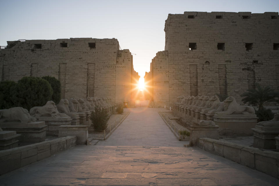 The Karnak Temple during the winter solstice on Dec. 17, 2015 in  Luxor,  Egypt.  / Credit: David Degner / Getty Images