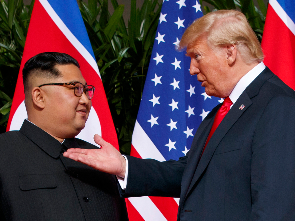 North Korean leader Kim Jong Un and US President Donald Trump (Reuters)