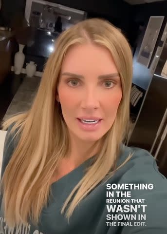 <p>Nicole Young/Instagram</p> Nicole Young explained on her Instagram Story that her apology to Chrishell Stause was not included in the final edit of the reunion episode.