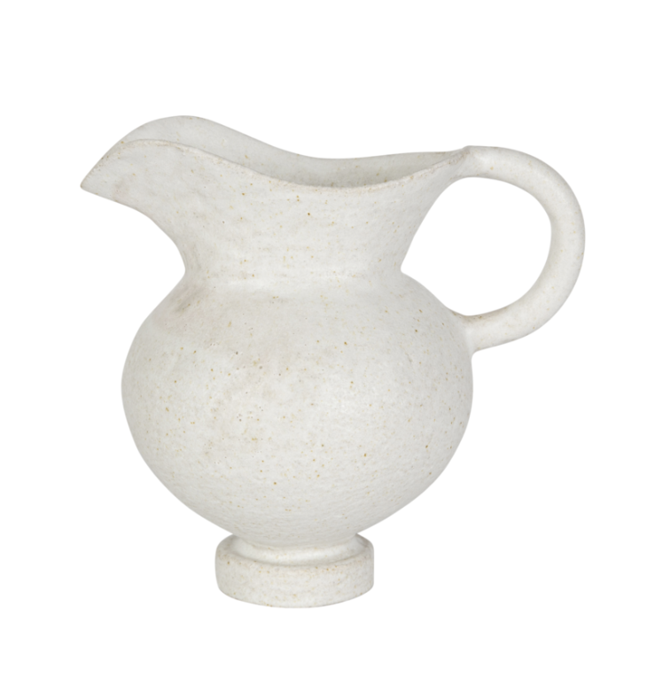 <p> <a class="link " href="https://sarahbartholomew.com/collections/home-decor/products/valencia-earthenware-pitcher-natural" rel="nofollow noopener" target="_blank" data-ylk="slk:Discover;elm:context_link;itc:0;sec:content-canvas">Discover</a></p><p>A petite earthenware jug serves many purposes: a serving pitcher, a container for flowers from the garden, or a collected find for a kitchen or hutch. </p>