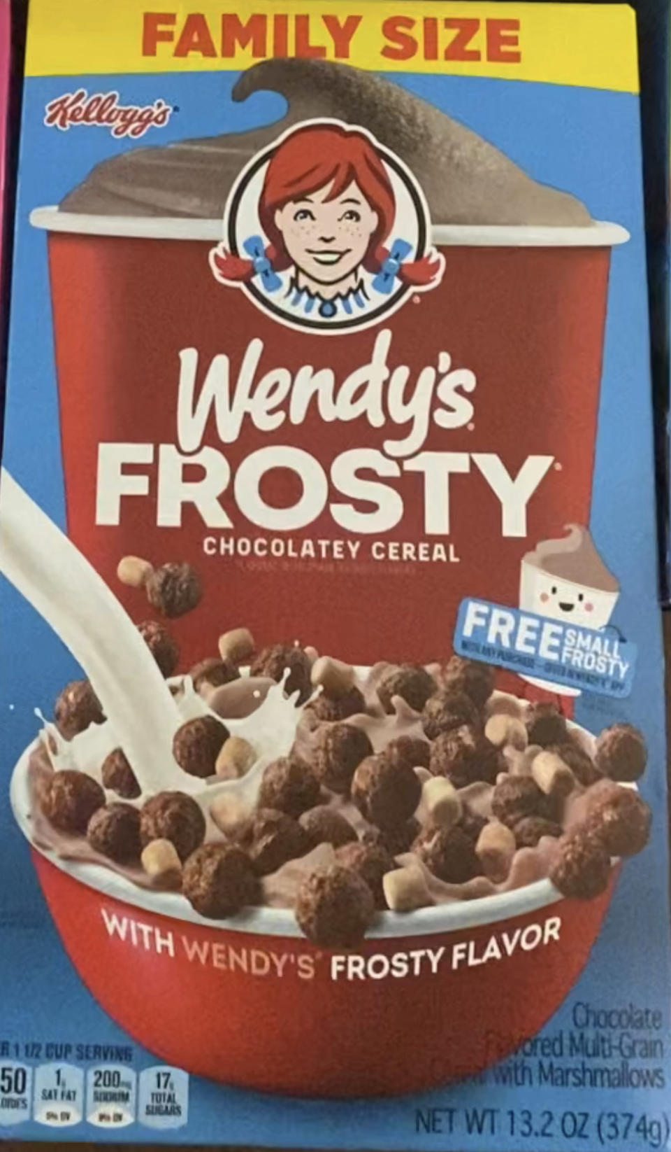 Wendy's Frosty Cereal box
