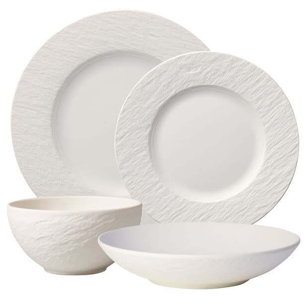 Villeroy & Boch Manufacture Rock Blanc 4-Pc. Set