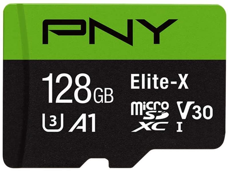 Guarda 45 000 fotos en la tarjeta de memoria flash PNY 128 GB Elite-X Class 10 U3 V30 microSDXC (Foto: Amazon).