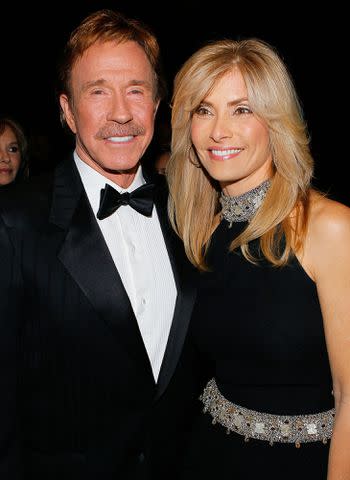 <p>Vince Bucci/WireImage</p> Chuck Norris and Gena O'Kelley attend the 17th Annual Movieguide Faith and Values Awards on February 11, 2009 in Beverly Hills, California.