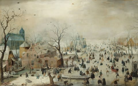 Winter landscape with iceskaters, c. 1608, Hendrick Avercamp - Credit: &nbsp;