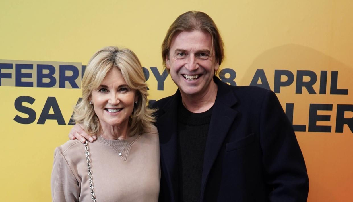 Anthea Turner with fiancé Mark Armstrong 