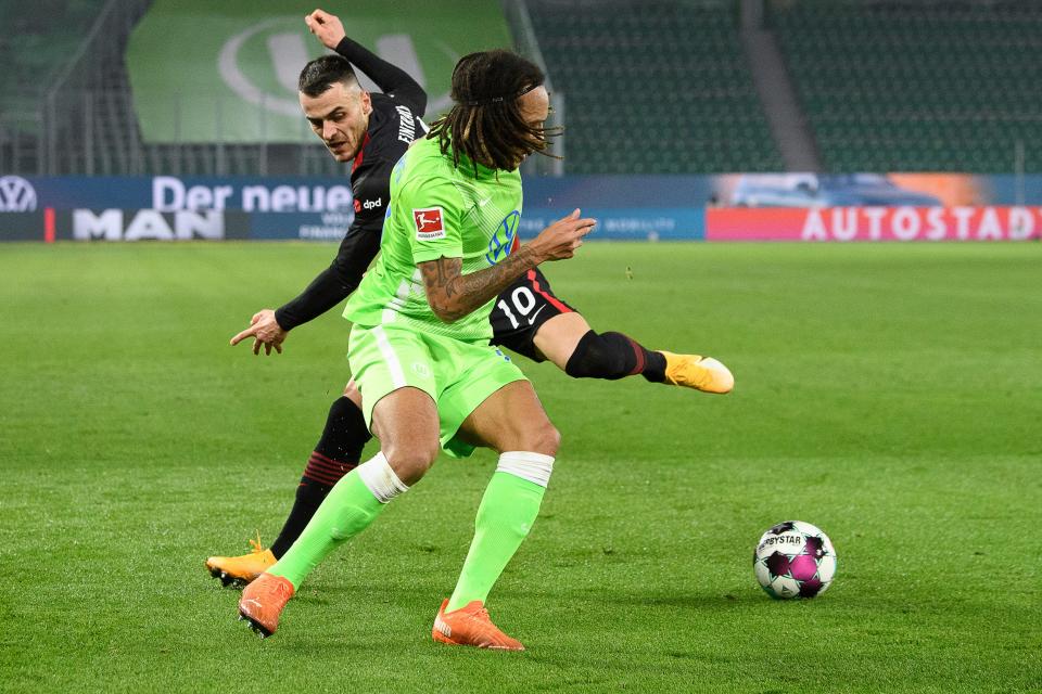 Kevin Mbabu has shone for Wolfsburg this season (AP)