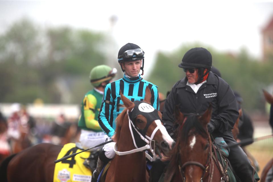 Two Phil’s with Gareth Loveberry gets ready to ride in the Kentucky Derby 149 Saturday at Churchill Downs.    May 6, 2023