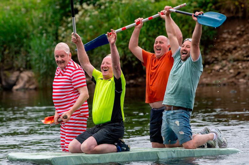 The crew of former Annan cornets won a fast race