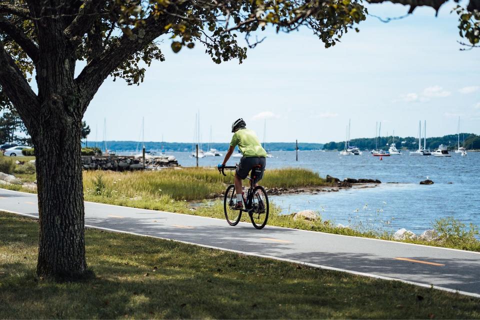 Go for a ride along the East Bay Bike Path.