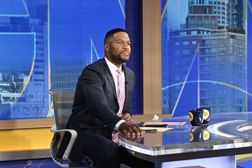 gma 2024 michael strahan absence daughter isabella cancer news