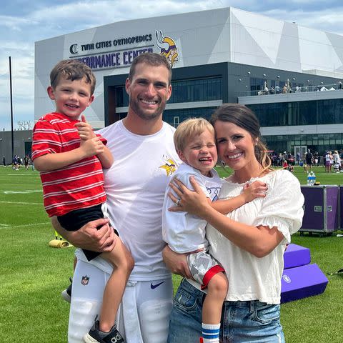 <p>Kirk Cousins/Instagram</p> Kirk Cousins with his family.