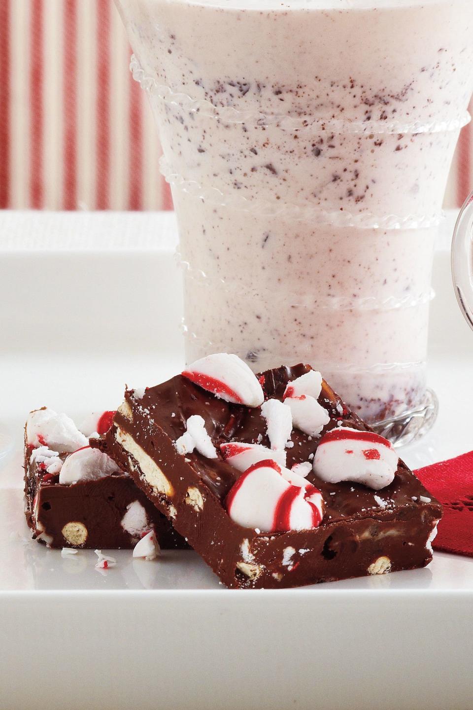 Milk Chocolate-Peppermint Bark