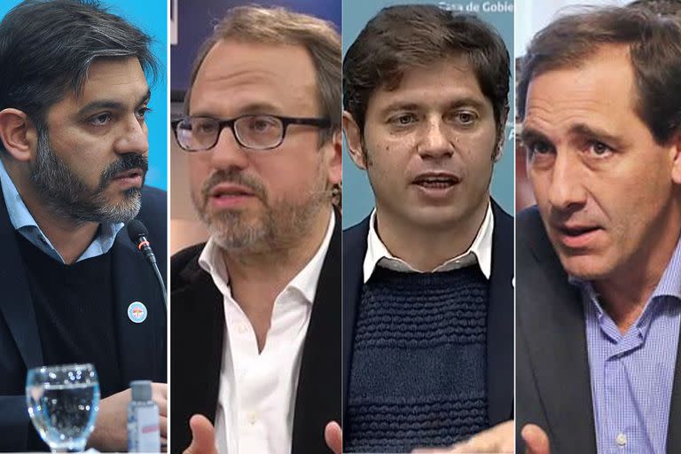 Carlos Bianco; Diego Valenzuela; Axel Kicillof y Julio Garro