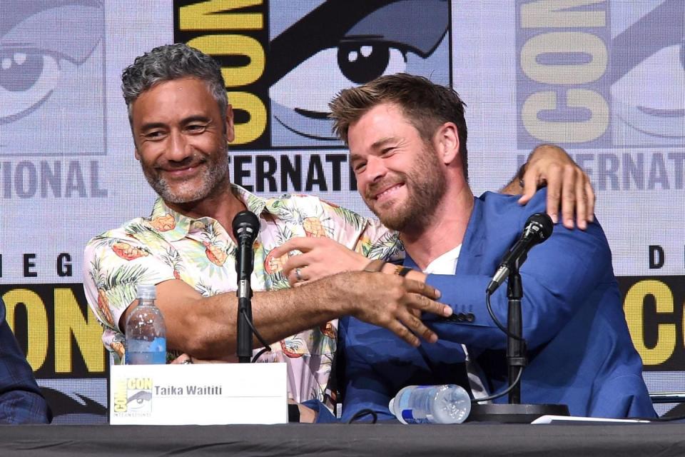 Waititi pictured with Thor star Chris Hemsworth in 2017 (Getty Images)