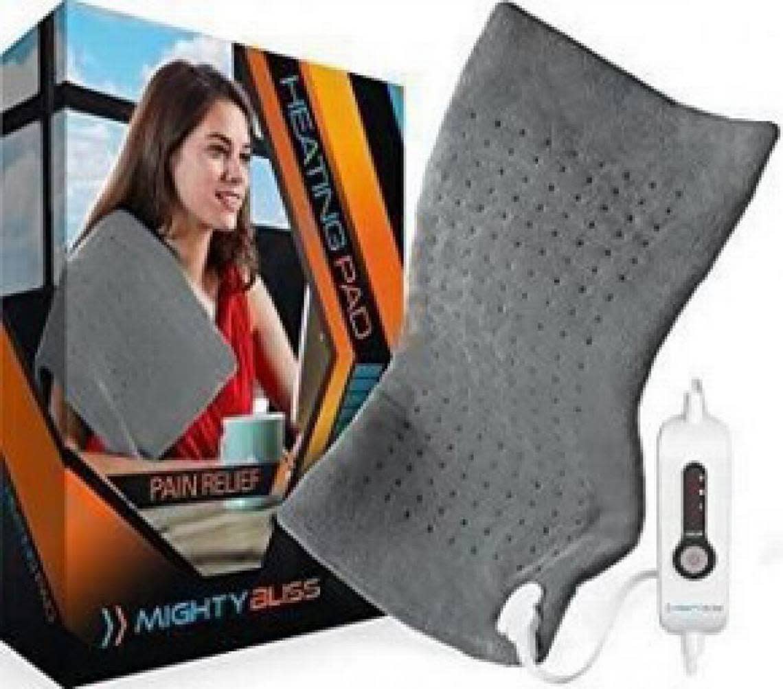 Gray Mighty Bliss Electric Heating Pad
