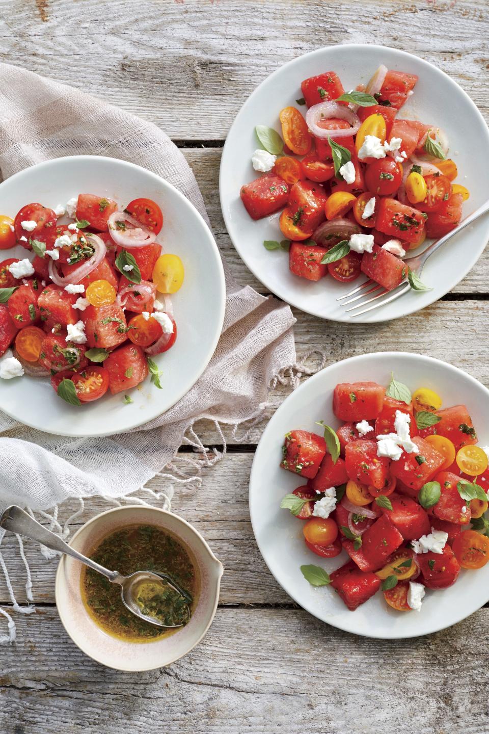 Marinated Watermelon Tomato Salad