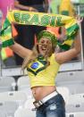 <p>Vor dem Spiel waren die brasilianischen Fans noch guter Dinge.<br>(Bild: Getty Images) </p>