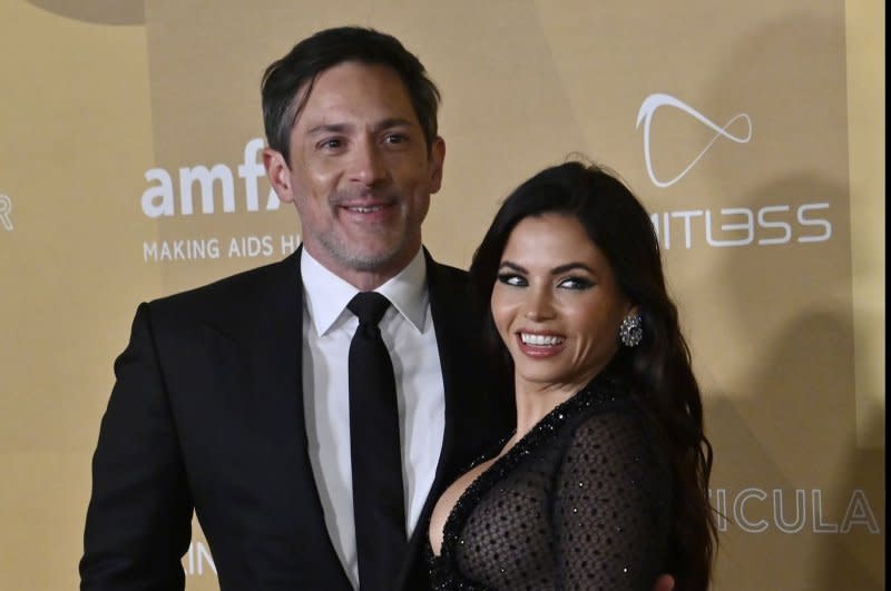 Jenna Dewan (R) is pregnant with her third child, her second with her fiancé Steve Kazee. File Photo by Jim Ruymen/UPI