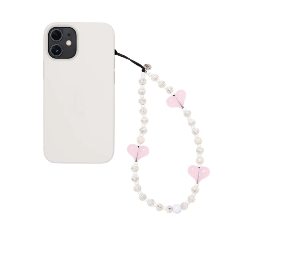 19) Strawberry Marshmallow Wristlet Phone Strap