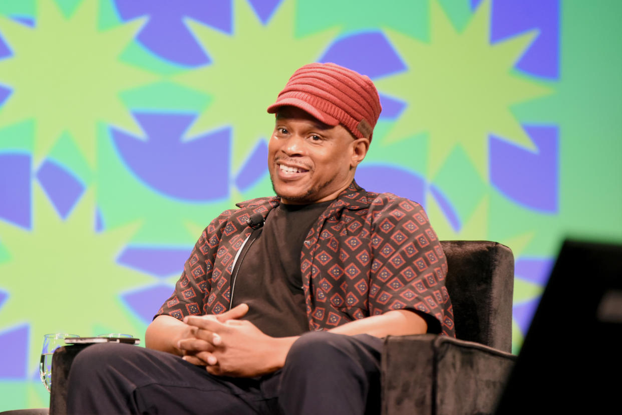 AUSTIN, TEXAS - MARCH 19: Sway Calloway speaks onstage at 