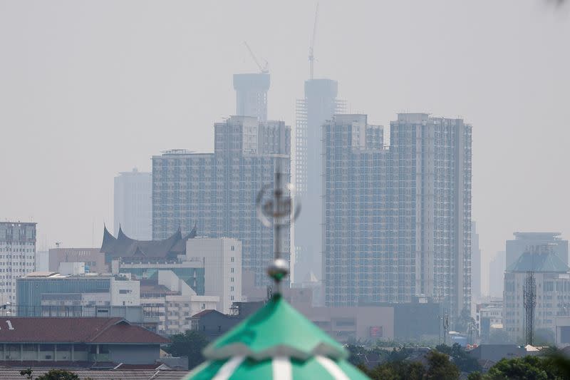 FILE PHOTO: Air pollution in Jakarta