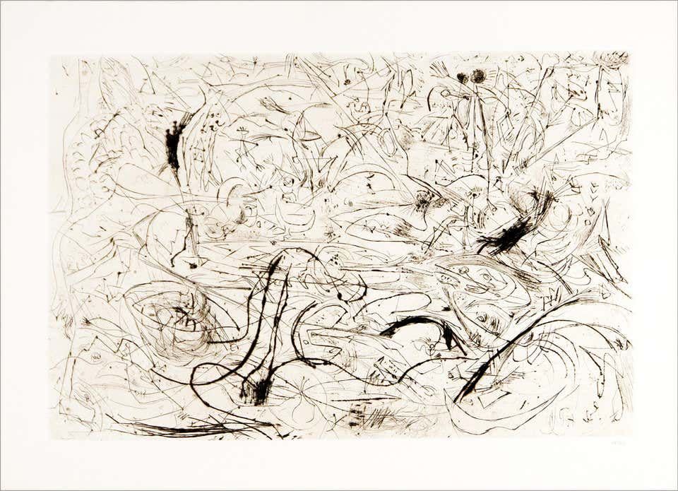 9) Jackson Pollock Untitled 1944-45