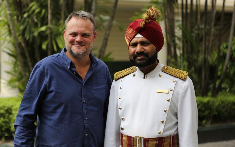 Al Murray and Mohan Kumar at The Oberoi Hotel in Kolkata