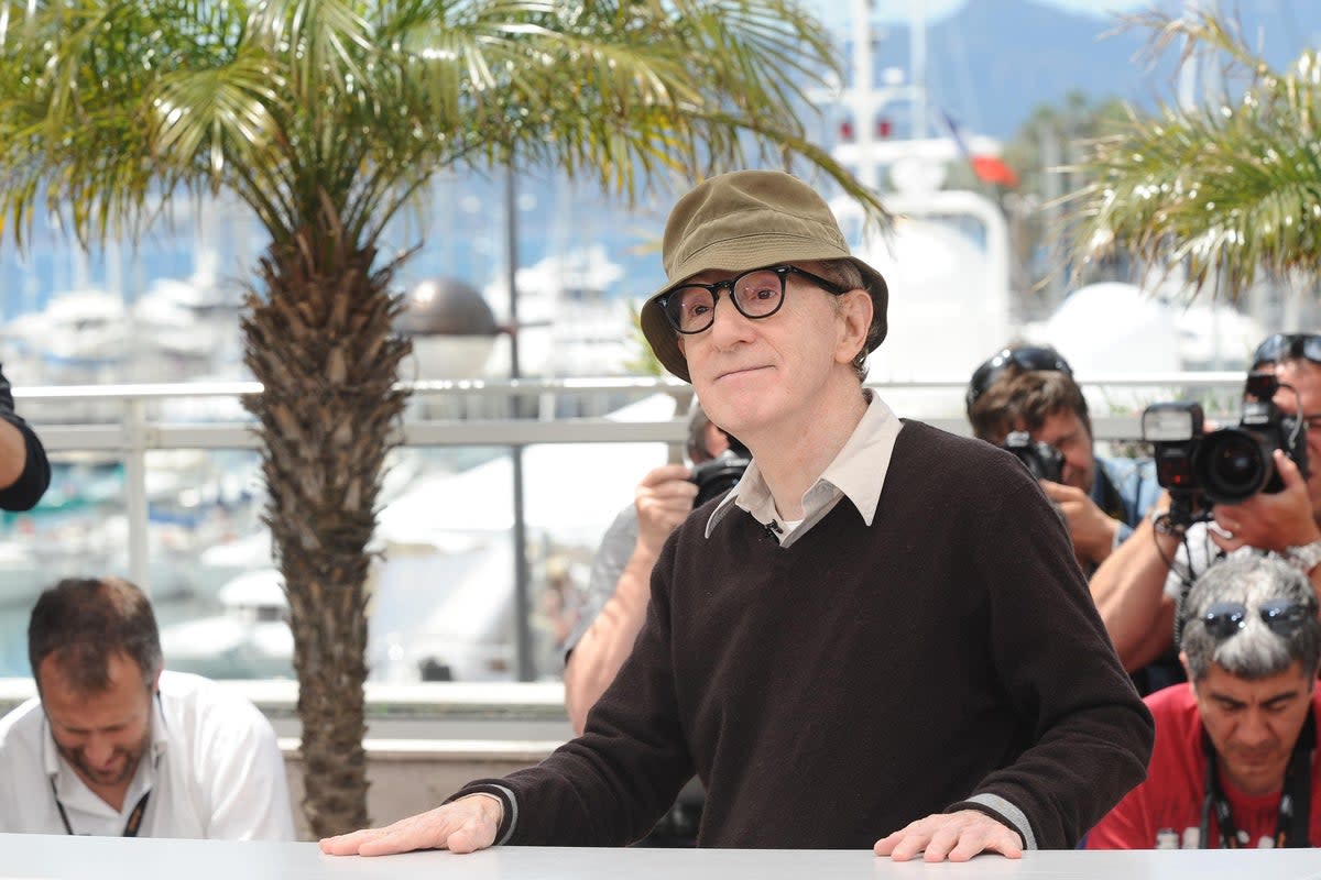 Woody Allen at a photocall for the film You Will Meet A Tall Dark Stranger at the Palais de Festival in Cannes, France (Ian West/PA) (PA Archive)