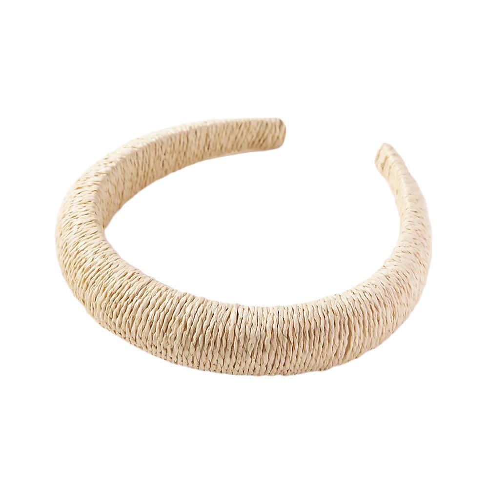 <p><a href="https://go.redirectingat.com?id=74968X1596630&url=https%3A%2F%2Fwww.anthropologie.com%2Fshop%2Fpuffy-raffia-wrapped-headband&sref=https%3A%2F%2F" rel="nofollow noopener" target="_blank" data-ylk="slk:Shop Now;elm:context_link;itc:0;sec:content-canvas" class="link rapid-noclick-resp">Shop Now</a></p><p>Puffy Raffia-Wrapped Headband </p><p>anthropologie.com</p><p>$16.95</p>