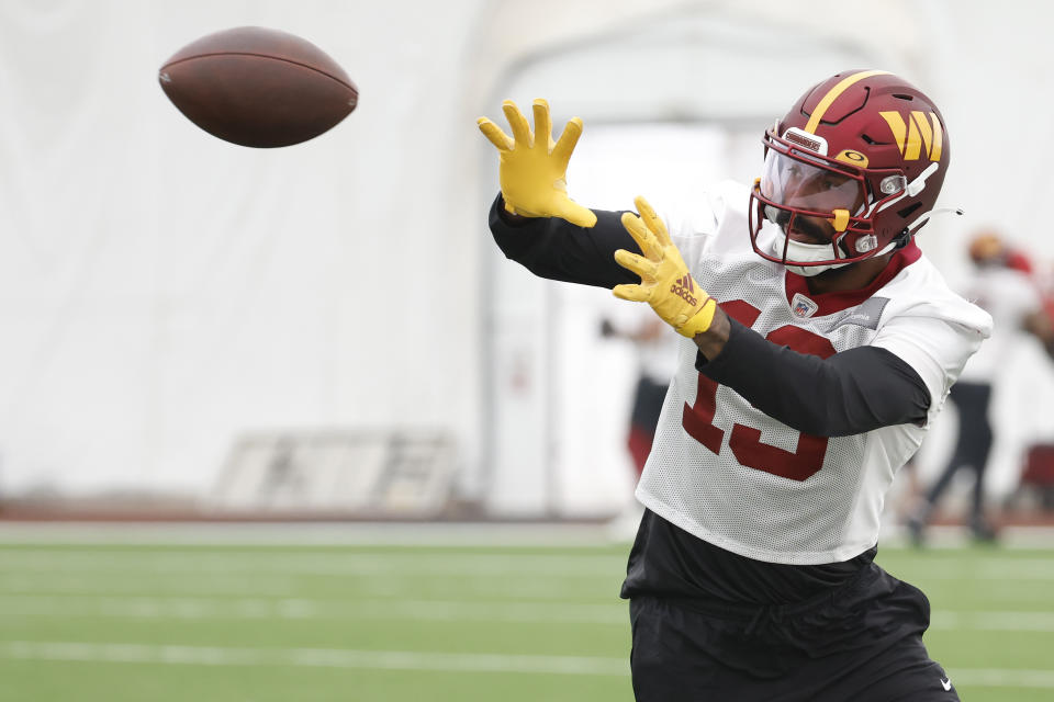 Washington Commanders wide receiver Marcus Kemp (19). Mandatory Credit: Geoff Burke-USA TODAY Sports