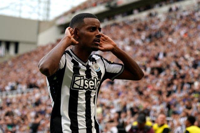 Isak scored twice for Newcastle in the dominant victory
