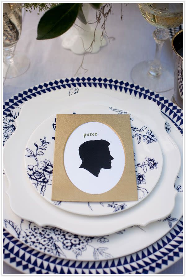 Silhouette Place Cards