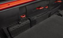 <p>A removeable Bluetooth speaker is available; it recharges automatically when it’s nestled in its base behind the rear seatback.</p>