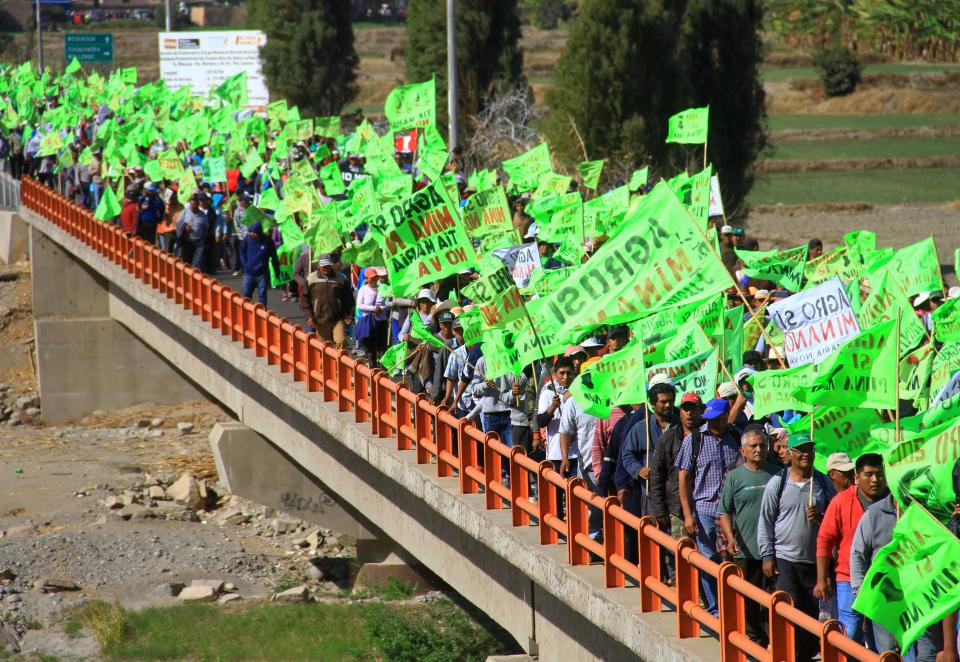 El Grupo México ha tenido que enfrentar protestas en Perú para lograr la explotación de una minera