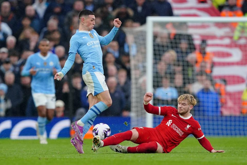 Liverpool and Manchester City split the points in a draw at Anfield (PA Wire)