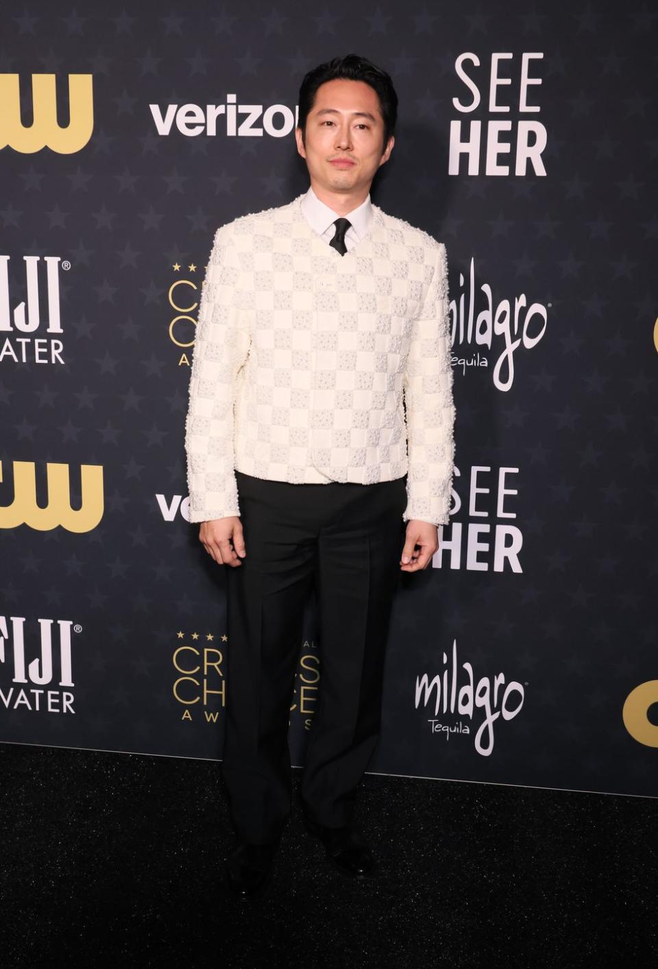 santa monica, california january 14 steven yeun attends the 29th annual critics choice awards at barker hangar on january 14, 2024 in santa monica, california photo by rodin eckenrothgetty images