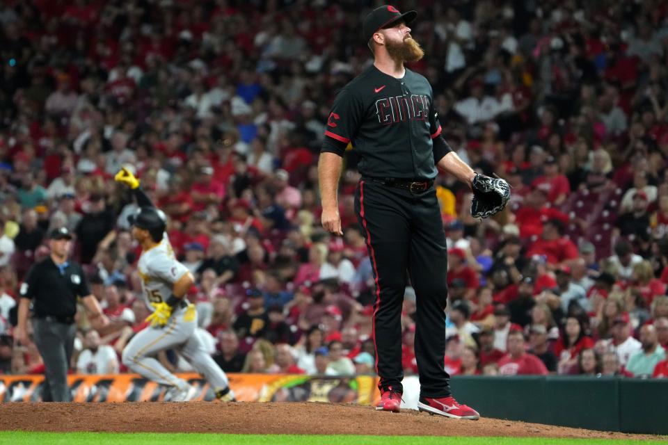 Buck Farmer, one of the workhouse relievers in the Reds' bullpen last season, signed a $2.25 million deal to return in  2024.