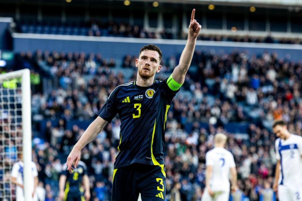 Andy Robertson celebrates <i>(Image: SNS)</i>