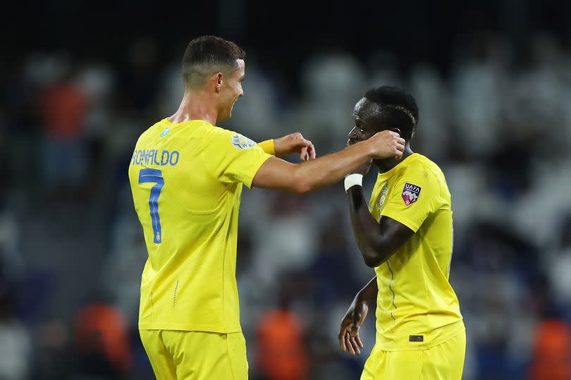 Sadio Mane and Cristiano Ronaldo are colleagues in Saudi Arabia